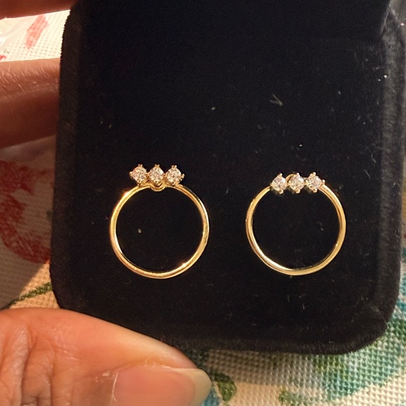 Solid Sterling Silver 925 Stud Earrings - Picture 2 of 5